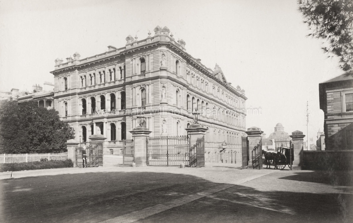 Sydney Public Works Department Grand Architecture Gates Vtg. Photo 19thC.