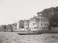 Tarabya Turkey Bosphorus Waterfront Mansions Quay Boat View Vtg. Photo 19thC.