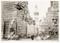 Luxor Great Temple Entrance Egypt Ruins Statues Hieroglyphics Vtg. Photo 19thC.