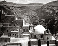 Convent Mar-Saba Palestine Monastery Cliff Dome Architect Vtg. Photo Late 19thC.