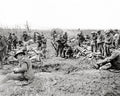 WWI Troops Rest Front Line France Soldiers Battlefield Vtg. Photo WW1