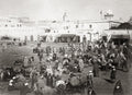 Tangier Morocco Market Scene People Donkeys Souk North Africa Vtg. Photo 19thC.