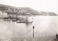 Nice France Harbour Dock Ships Pier Seascape Coastline Vtg. Photo 19thC.