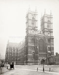 London England Westminster Abbey Gothic Church Religion Towers Vtg. Photo 19thC.