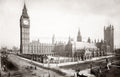 London Big Ben Parliament Westminster Cityscape Architecture Vtg. Photo 19thC.