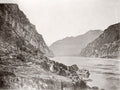 China Yangtze River Gorge Mountains Cliffs Landscape Scenery Vtg. Photo 19thC.