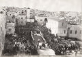 Bethlehem Christmas Day Procession Palestine Crowd Religious Vtg. Photo 19thC.