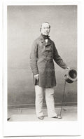 French General Nicolas Changarnier Full-Length Portrait Top Vtg. Photo 19thC.