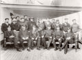 White Star Line RMS Teutonic Captain Officers Crew Group Vtg. Photo 19thC.