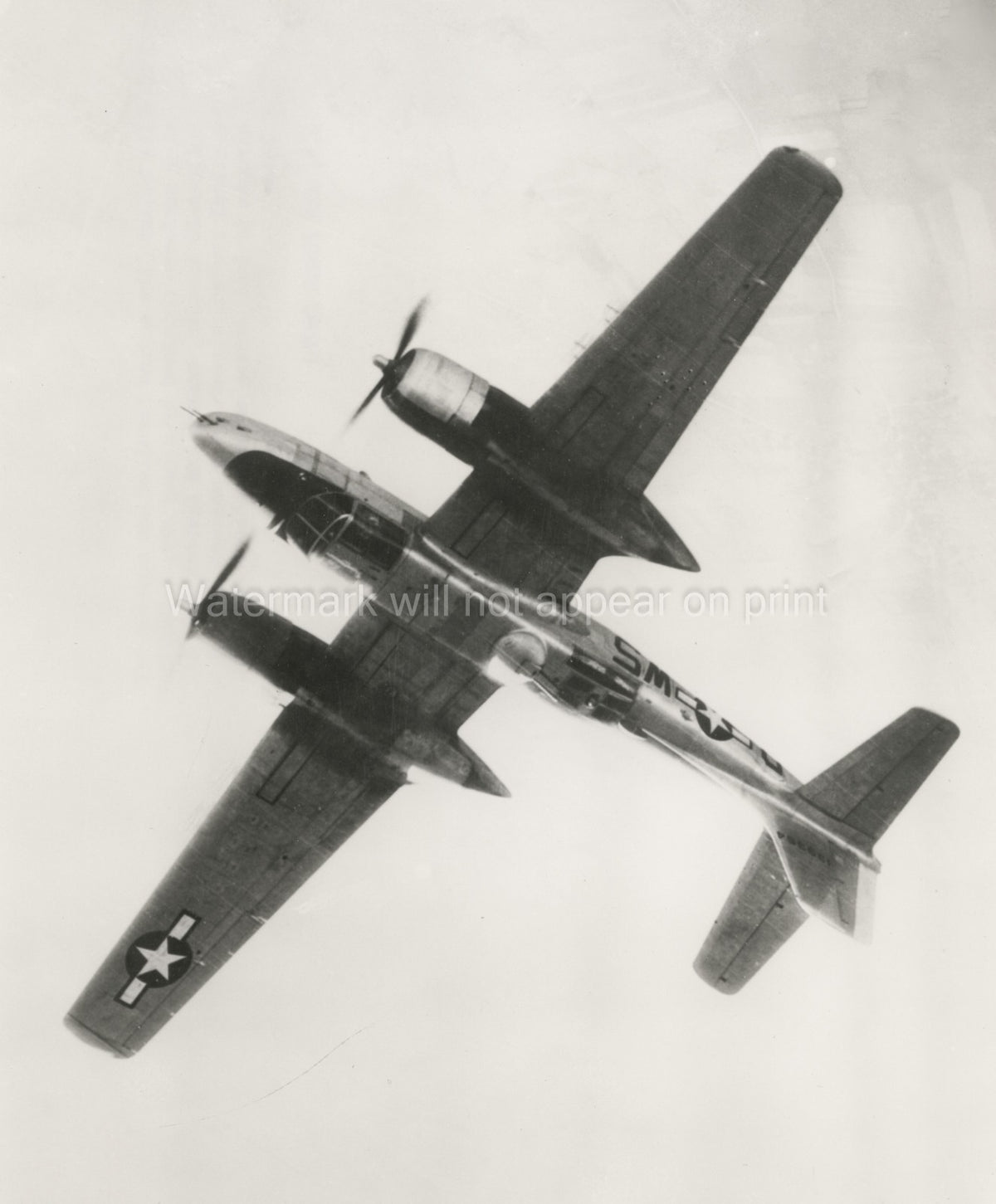 WWII Douglas A-26 Invader Bomber Germany Military Aircraft Vtg. Photo 20thC.
