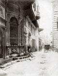 Constantinople Street Scene Sabil Fountain Ottoman Vtg. Photo 19thC.