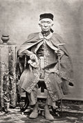 King Mongkut Rama IV Siam Thailand Royalty Portrait Seated Vtg. Photo 19thC.