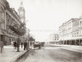 Melbourne Australia Bourke Street GPO Clock Tower Cityscape Vtg. Photo 19thC.