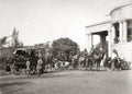 Lahore Government House Camel Carriage Procession Colonial Vtg. Photo 19thC.