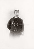 White Star Line Officer McKinstry RMS Teutonic Uniform Medal Vtg. Photo 19thC.