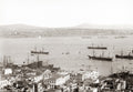 Scutari Uskudar Turkey Harbor Bosphorus Ships Cityscape Vtg. Photo 19thC.