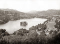 Kandy Lake Ceylon Sri Lanka Landscape Island Hills Cityscape Vtg. Photo 19thC.
