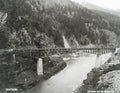 Canadian Pacific Railway Cisco Bridge Fraser Canyon BC Vtg. Photo 19thC.