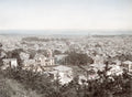 Kobe Japan Panoramic View Cityscape Rooftops Harbor Buildings Vtg. Photo 19thC.