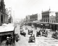 George Street Sydney Australia Horses Carriages Cityscape Vtg. Photo 19thC.