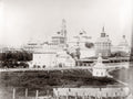 Russia Troitsa Monastery Trinity Lavra Orthodox Domes Walls Vtg. Photo 19thC.