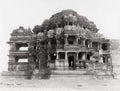 Gwalior India Sas Bahu Temple Fort Hindu Architecture Carvings Vtg. Photo 19thC.