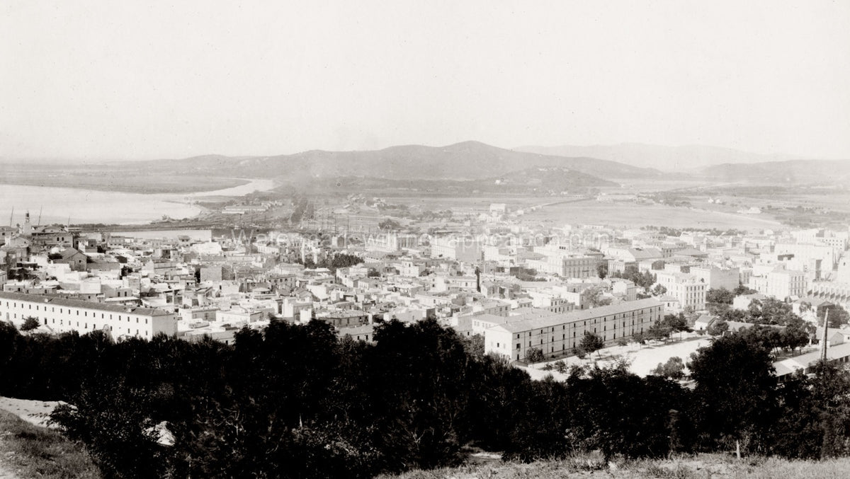 Annaba Algeria Port City Cityscape Harbor View Formerly Bone Vtg. Photo 19thC.
