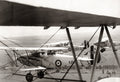 RAF City London Bomber Squadron 601 Biplanes Formation Vtg. Photo 20thC.