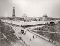 Moscow Russia Novodevichy Convent Monastery Crowd Bell Tower Vtg. Photo 19thC.