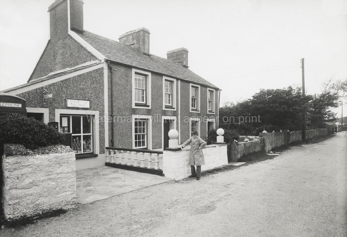 Morfa Bychan Post Office Telephone Box Man Street Gwynedd Vtg. Photo 19thC.