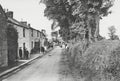 Tregonissey Village St Austell Cornwall Street Scene Children Vtg. Photo 19thC.
