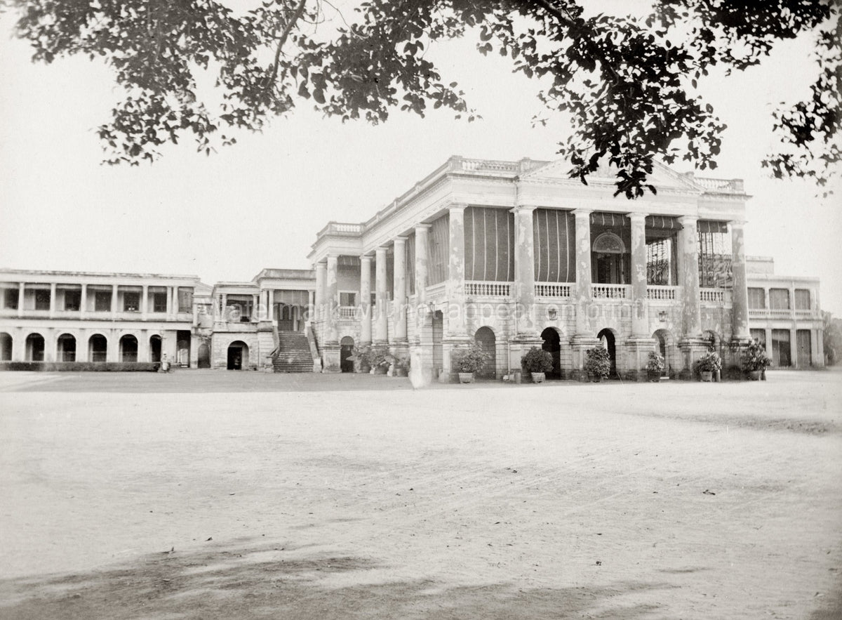 Madras Club Chennai India Grand Colonial Architecture Portico Vtg. Photo 19thC.