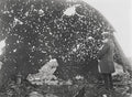 German Boiler Shrapnel Holes WW1 World War Damage Wreckage Vtg. Photo