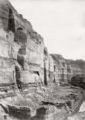 Kanagawa Japan Railway Cutting Construction Earthworks Cliff Vtg. Photo 19thC.