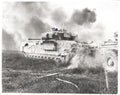 WWII British Churchill Tank Military Army Battlefield Action Vtg. Photo WW2