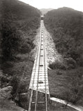 Hong Kong Peak Tram Funicular Railway Mountain Steep Incline Vtg. Photo 19thC.