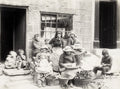 Staithes Yorkshire Fishing Family Women Children Shellfish Vtg. Photo 19thC.