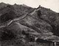 Great Wall China Peking Beijing Mountains Landscape Watchtower Vtg. Photo 19thC.