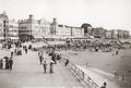 Ostend Belgium Seafront Promenade Beach Hotels Crowds Vtg. Photo 19thC.