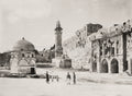 Antonia's Tower Jerusalem Holy Land Palestine Minaret Dome Vtg. Photo 19thC.