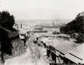 Yokohama Japan Harbour View Bluff Ships Cityscape Vtg. Photo 19thC.