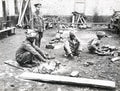 World War Indian Soldiers Preparing Food British Officer Camp Vtg. Photo WW1