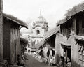 Kangra Himachal Pradesh India Golden Temple Street Scene Daily Vtg. Photo 19thC.