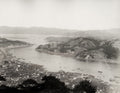 Tomonoura Japan Port Town Harbor Bay View Coastal Village Vtg. Photo 19thC.
