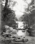 Kuring-gai Bay Reservoir NSW Australia Landscape River Forest Vtg. Photo 19thC.