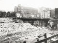 New York City Subway Construction Digging Macy's Workers Vtg. Photo 20thC.