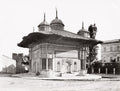 Constantinople Fountain Sultan Ahmed III Istanbul Ottoman Vtg. Photo 19thC.
