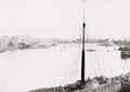 Kazan Russia Floods River Cityscape Boats Harbor Skyline Vtg. Photo 19thC.