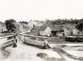 Nunnington Yorkshire Village Scene Wooden Bridge Cottages Vtg. Photo 19thC.