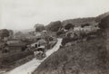 Preston-under-Scar North Yorkshire Horses Wagon Countryside Vtg. Photo 19thC.